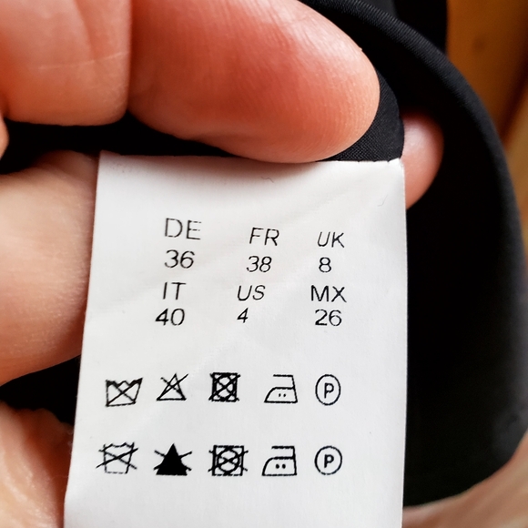 Boss Dark Grey Shadow Check Wool Pencil Skirt size 4 - Picture 6 of 9